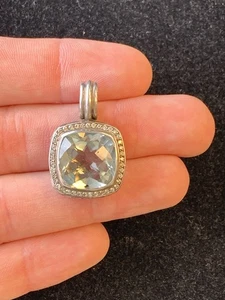 David Yurman Anhänger Sterlingsilber Diamant & Prasiolith - Bild 1 von 8
