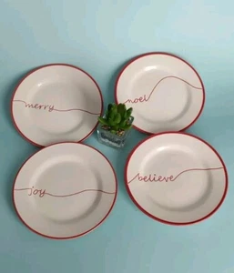 Woodlands Home Weihnachten Vorspeisenteller Holiday 4 Teller guter Zustand  - Bild 1 von 7