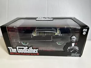 LUCE VERDE IL PADRINO 1955 CADILLAC FLEETWOOD NERO 1:24 MACCHINA VERDE #91 - Foto 1 di 6