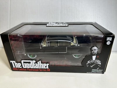 Greenlight The Godfather 1955 Cadillac Fleetwood negro 1:24 verde máquina #91 Foto 1 de 4