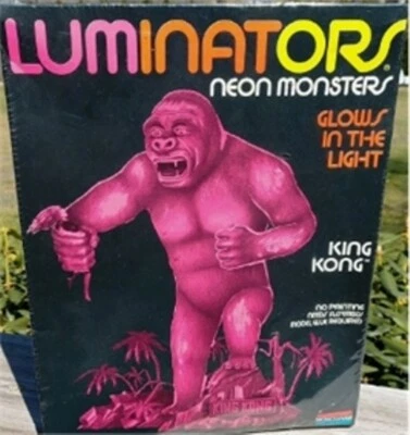 1992 Monogram Luminators King Kong Neon Monster Model #1623 Sealed - Image 1 of 4