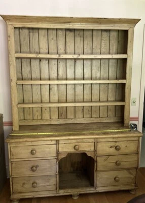 Armario/cabaña inglesa de dos partes del siglo XIX Foto 1 de 2