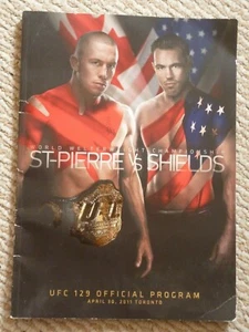 UFC 129 historic event program Apr 30 2011 1st event in Ontario GSP vs Shields - Picture 1 of 8