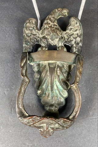 Antique Solid Copper American Eagle Door Knocker Cover