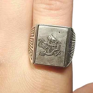 Iron meteorite Ring ,Gift, anniversary gift, meteor, Meteorite Ring,Adjusta K23 - Picture 1 of 5