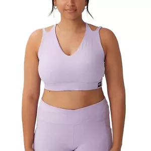 COTTON ON Women Size 16 Lavender Active Ultimate Workout Crop Top Sport Bra NWT - Picture 1 of 6