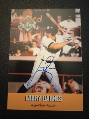 2000 Diamond Authentics Larry Barnes AUTOGRAPH Angels /3250 - Image 1 of 2