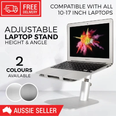 Adjustable Laptop Stand 2 Colours Available High Quality Aluminium Alloy - Image 1 of 4