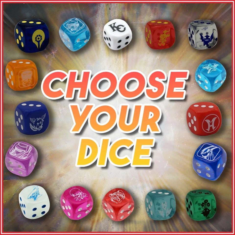 YuGiOh: CHOOSE YOUR DICE | DARK MAGICIAN KAIBA CORP BLUE EYES SYNCHRON KONAMI - Image 1 of 1