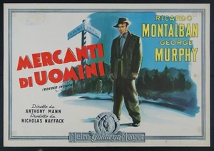 fotobusta pittorica film MERCANTI DI UOMINI Ricardo Montalban George Murphy 1950 - Picture 1 of 1