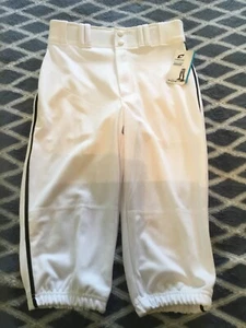 NWT Champro Baseball Pant Triple Crown Knicker Black Piping Adult Size Sm White - Picture 1 of 7