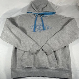 The North Face Hoodie Sweatshirt Adult S Gray Logo Pullover Running Casual Mens - Picture 1 of 13