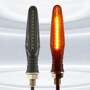 2pcs Motorcycle LED Turn Signals Light Waterproof for Motorcycles Beach Bikes *U - Picture 1 of 12