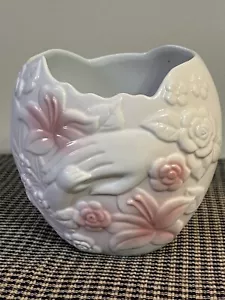 Vintage FTD Vase Planter Mother and Child Holding Hands Great Gift!! - Picture 1 of 5
