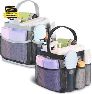 2 Pack Mesh Shower Caddy Portable for College Dorm Room Essentials, Shower Caddy - Picture 1 of 7