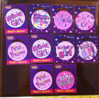 Insignia Princesa Rosa Cumpleaños Niña Elige Tu Linda Fiesta Favorita Anuncio Múltiple Foto 1 de 3