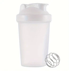 Portable Protein Shaker Bottle 13.5oz/400ml Blending Ball Gym Flip Top Fitness - Picture 1 of 4