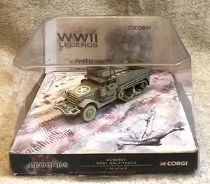 Corgi WWII Legends CC60407 M3A1 Half Track 1:50 Scale (Missing Machine Gun) - Picture 1 of 14