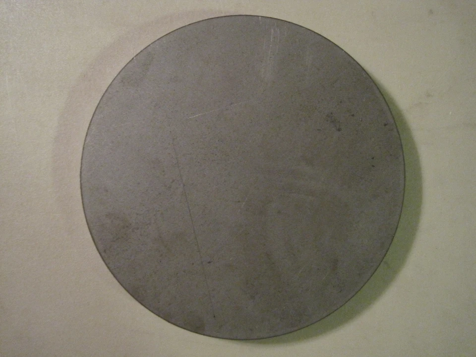 3/8" Steel Plate, Disc Shaped, 4.50'' Diameter, 3/8'' A36 Steel (.375) Foto 1 de 1