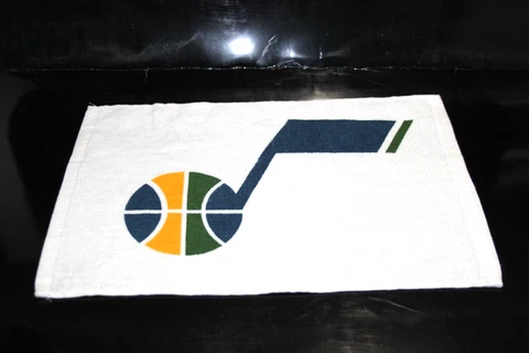 Pro Towels Utah Jazz NBA Basketball Color Sport Decal White Towel 17" x 11" Golf Cover