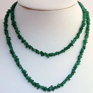 Aventurina Gema Cadena Interminable ca.90 CM de Minerales Sin Cierre Collar - Imagen 1 de 1