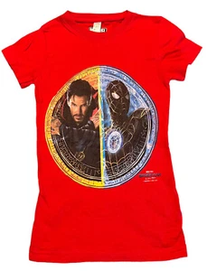 Live And Tell Marvel Spider-Man Youth Girls XS Red Short Sleeve Shirt - Picture 1 of 5