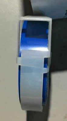 Vintage Dymo Labeling Tape Cartridge 1/2" x 12' New Old Stock - Glossy Blue