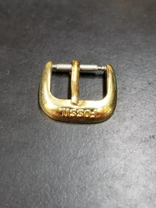 12mm GOLD tone rounded Fossil buckle - FREE SHIPPING - - Picture 1 of 1