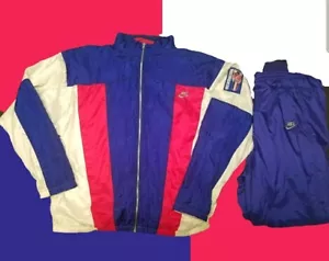 VINTAGE NIKE INTERNATIONAL TRACKSUIT JACKET & BOTTOM 90s RARE RUNNING - Picture 1 of 4