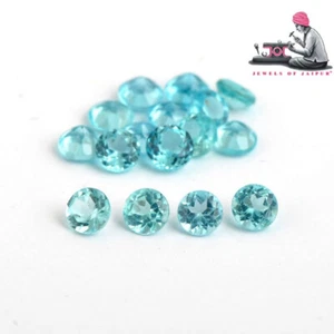 Natural Apatite Round Cut Loose Gemstone Lot 21 Pcs 5 MM 10 CT - Picture 1 of 10