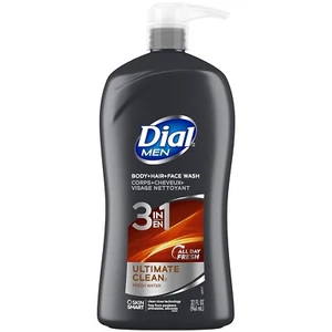 Dial Men 3in1 Body, Hair and Face Wash, Ultimate Clean, 32 Fl Oz - Picture 1 of 5