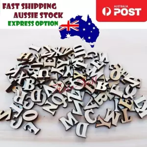 100pcs Wooden Letters 15mm High Alphabet Art DIY Craft Wood Lettering -ASIA SELL - Picture 1 of 1