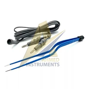 Bipolar Bayonet Forceps 1.5mm x 20 cm with Cable Reusable - Picture 1 of 3