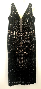 BNWT City Chic Black Lace Pencil Dress Plus Size XS Sleeveless RRP$179 - Picture 1 of 7
