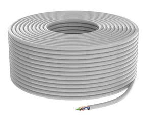 Carrete de cable CCA de red Ethernet CAT6 para interiores 23 AWG UTP 50m 100m 305m blanco - Imagen 1 de 24