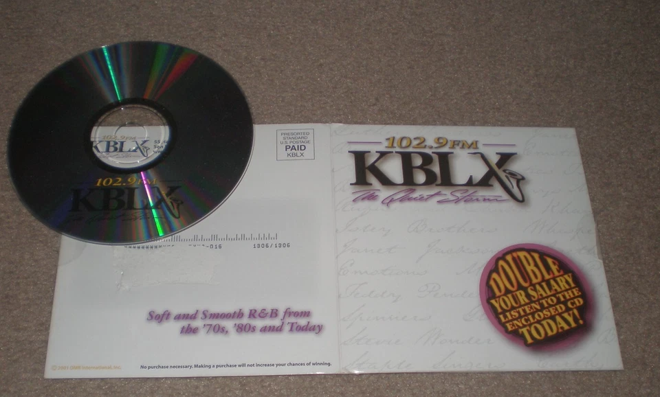KBLX 102.9 FM The Quiet Storm Smooth Jazz CD Promo with DJs and Music - Image 1 of 1