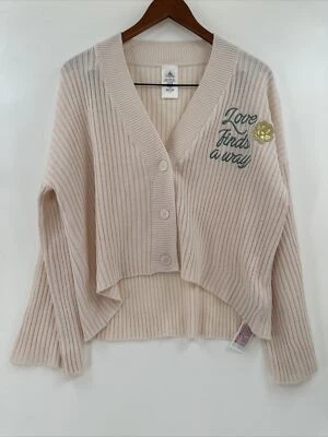 Disney Tiana Love Finds A Way Cardigan Sweater Women’s/Juniors S Oversized T84 - Image 1 of 4