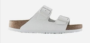 Birkenstock 41 Arizona SFB White Smooth Leather - Picture 1 of 2