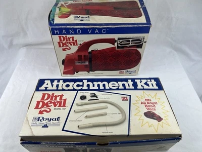 Royal Dirt Devil Hand Vacuum Cleaner Model 103 with Attachment Kit 192 WORKS - Image 1 of 4