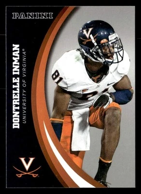 Dontrelle Inman 2016 Panini Collegiate Silver Card #45 Virginia Cavaliers - Image 1 of 2