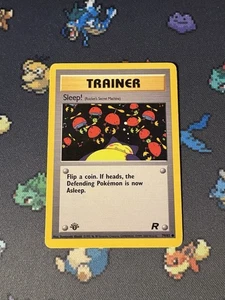 Cartas Pokémon ¡Dormir! 79/82 Team Rocket PRIMERA EDICIÓN WOTC - (MP) #2 - Imagen 1 de 2
