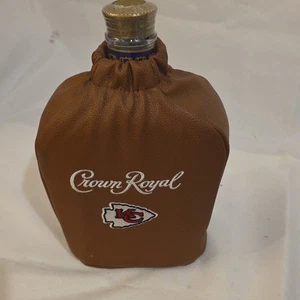 Crown Royal Coleccionable Fútbol KC Kansas City Chiefs Crown Bolso Real con Cremallera - Imagen 1 de 3