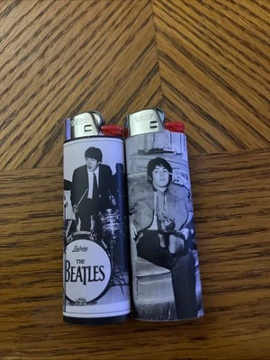 2 New Bic Lighters The Beatles Custom Collectible Vintage Band Beatles Paul - Image 1 of 4