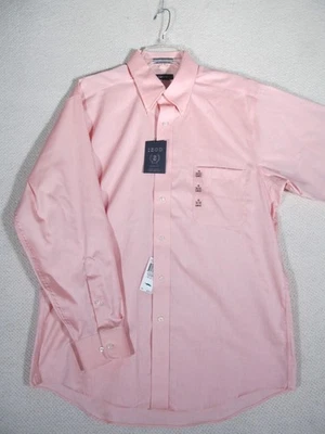 CAMISA IZOD EASY CARE LIGHT Rosa Caqui BOTÓN PARA HOMBRE TALLA 16 32/33 LG NUEVA CON ETIQUETAS Foto 1 de 4