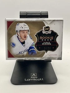 2015-16 UD The Cup Jared Mccann Rookie Gear Dual Patch Auto Booklet 14/24 RPA - Picture 1 of 3