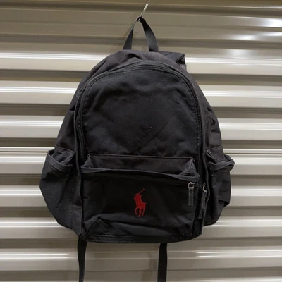 Vintage Polo Ralph Lauren Backpack Adult Black Retro Designer Y2K 90s - Image 1 of 4