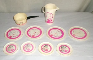1993 Shari Lewis Lamb Chop & Friends pretend play dishes LOT - Picture 1 of 10