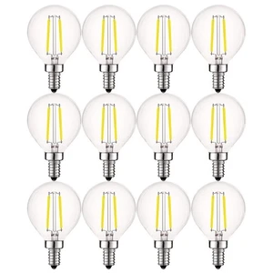 12x Luxrite LED G16.5 Globe Bulb 4W (40W Equivalent) Bright White 400lm E12 Base - Picture 1 of 7