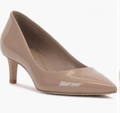 Vince Camuto Kehlia-HI Leather High Heel Pointed Toe Pump Chai Latte Sz 8 - Image 1 of 4