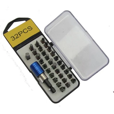 32pc Screwdriver security driver bit set Phillips Hex Torx star pin TX kit car - Image 1 of 2